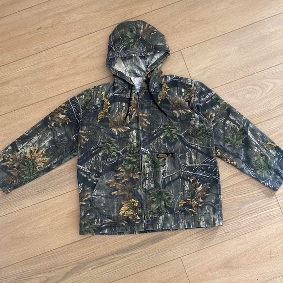 Vintage Camo Zip up Women’s light jacket - Picture 2 of 7